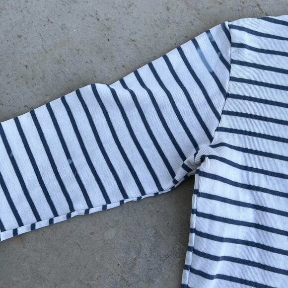 Vintage LL Bean Striped Sweater Shirt Women's Medium - Picture 7 of 8